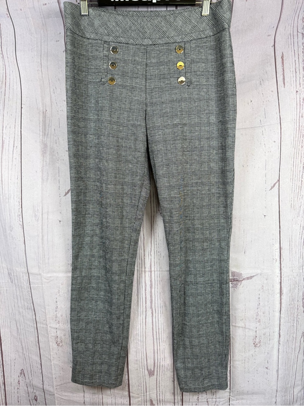 ALVIN VALLEY women’s Pull On Pant Size 8 Houndstooth Pattern